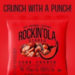 Rockin ola Diablo Corn Crunch, 0.74 Ounce, 250 Per Case | SKU: 761397 | UPC: 853778004615
