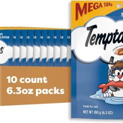 Whiskas Temptations Savory Salmon Flavor Mega Bag, 6.3 Ounce, 10 Per Case | SKU: 589502 | UPC: 058496723019