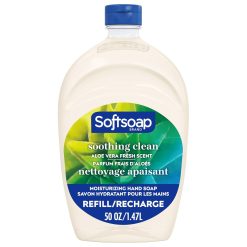 Softsoap Liquid Hand Wash Soothing Aloe, 50 Fluid Ounce, 6 Per Case | SKU: 695701 | UPC: 074182459925