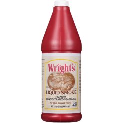 Wright s Liquid Smoke Hickory Concentrated Seasoning, 32 Fluid Oz./Bottle, 12/Case | SKU: 374189 | UPC: 041421177506