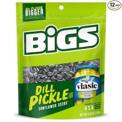 Bigs Vlasic Spicy Dill Pickle Flavored Sunflower Seeds, 5.35 Ounce, 12 Per Case | SKU: 769240 | UPC: 816012017659