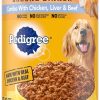Pedigree Dog Food Chopped Combo Chicken & Beef Liver Canned, 22 Ounce, 12 Per Case | SKU: 530015 | UPC: 023100110783