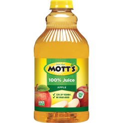 Mott s 100% Apple Juice, 64 Ounce Bottle - 8 Per Case | SKU: 424886
