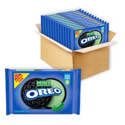 Oreo Double Stuf Mint Creme Cookies, 18.71 Ounce, 12 Per Case | SKU: 758364 | UPC: 044000060268