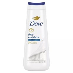 Dove Deep Moisture Body Wash, 20 Fluid Ounce, 4 Per Case | SKU: 651336 | UPC: 011111684508
