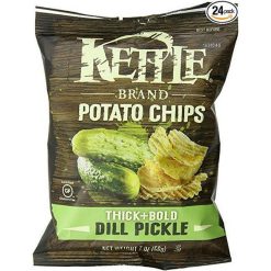 Kettle Foods Dill Pickle Chips Thick & Bold, 2 Ounces, 24 Per Case | SKU: 609649 | UPC: 084114127402