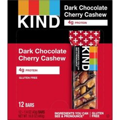 Kind Bar Dark Chocolate Cherry Cashew Bar 1.4 Ounces - 72 Bars Per Case | SKU: 673733 | UPC: 602652172502