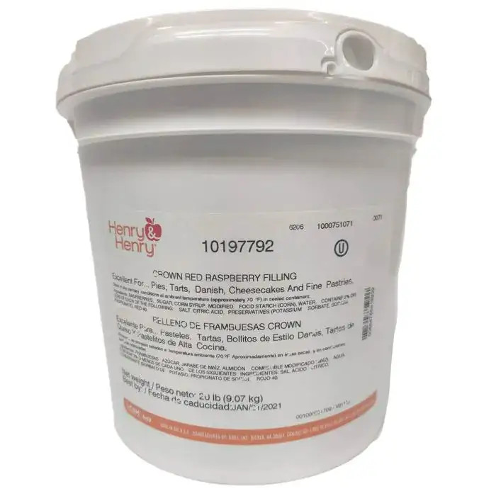 Henry And Henry Crown Red Raspberry Filling, 20 Pounds | SKU: 546549 | UPC: 684766348929