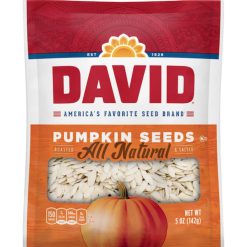 David All Natural Pumpkin Seeds, 5 Oz (Pack of 12) | SKU: 575455 | UPC: 026200463889