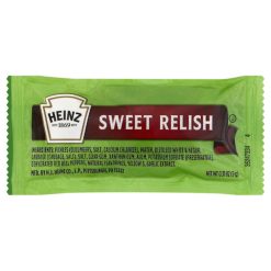 Heinz Sweet Relish Single Serve, 9 Grams, 500 Per Case | SKU: 342411 | UPC: 013000531504