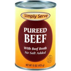 Simply Serve Pureed Beef With Beef Broth, 15 Ounces, 12 Per Case | SKU: 407028 | UPC: 739478878100