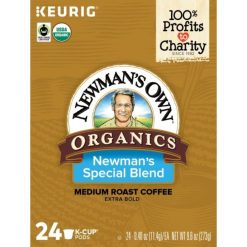 Newman s Own Coffee K-Cup Pod Special Blend, 24 Count Per Pack, 4 Packs Per Case | SKU: 699196 | UPC: 099555040500