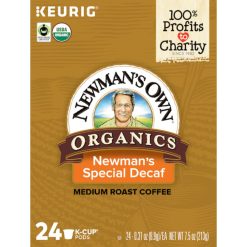 Newman s Own Coffee K-Cup Pod Special Blend Decaffeinated, 24 Count, 4 Per Case | SKU: 699198 | UPC: 099555040517