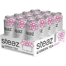 Steaz Iced Tea Raspberry Zero, 16 Fluid Ounces, 12 Per Case | SKU: 634756