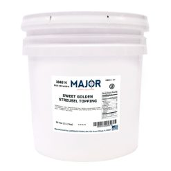 Major Bakery Solutions Sweet Golden Streusel Topping, 25 Pounds | SKU: 704218 | UPC: 089763846148