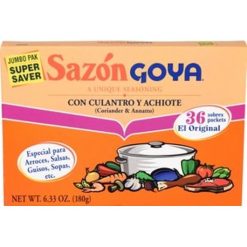 Goya Jumbo Sazon Cilantro, 6.33 Ounces, 15 Per Case | SKU: 494053 | UPC: 041331037771