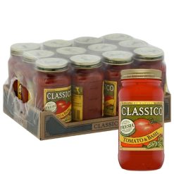 Classico Sauce Tomato & Basil, 24 Ounce, 12 Per Case | SKU: 438476 | UPC: 041129077122