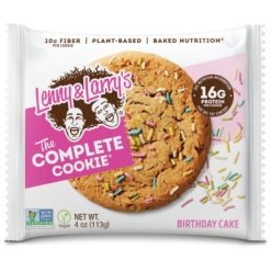Lenny & Larry s Complete Cookie Birthday Cake, 4 Ounces, 12 Per Box, 6 Per Case | SKU: 689924 | UPC: 787692836086