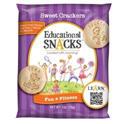 Dick And Jane Fun & Fitness Educational Snack Crackers, 1 Ounces, 120 per Case | SKU: 660905 | UPC: 894123002368
