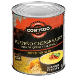 Contigo Jalapeno Cheese Sauce, 6.625 Pound, 6 Cans Per Case | SKU: 649096 | UPC: 806795495096