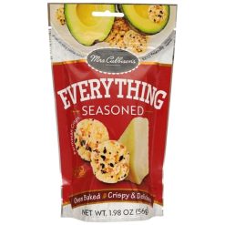 Mrs. Cubbison s Everything Seasoned Cheese Crisps, 1.98 Ounce, 9 Per Case | SKU: 734102 | UPC: 074714088586