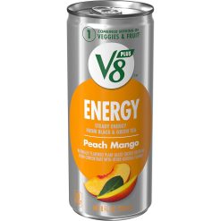 V8 Energy Peach Mango, 48 Fluid Ounces, 4 Per Case | SKU: 604728 | UPC: 051000196255