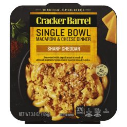 Cracker Barrel Deluxe Liquid Dinner Sharp Cheddar Macaroni and Cheese, 3.8 Ounces/Box, 6 BoxesPer Case | SKU: 674884 | UPC: 021000066124