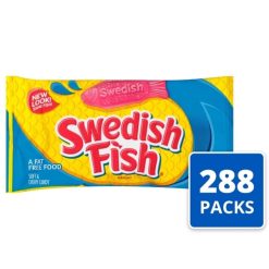 Swedish Fish Mini Candy, 2 Ounces, 24 Per Box, 12 Boxes Per Case | SKU: 481006 | UPC: 070462062069