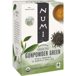Numi Organic Gunpowder Green Tea, 0.8 Pound, 18 Count Per Box, 6 Boxes | SKU: 694514 | UPC: 680692601091