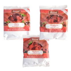 Royal Assorted Reds Gelatin Mix (Raspberry, Strawberry, Cherry),24 Oz./Pouch, 12 Bags/Case | SKU: 376149 | UPC: 041617481165
