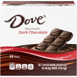 Dove Silky Smooth Dark Chocolate Bar, 1.44 Ounce, 216 Per Case | SKU: 556587 | UPC: 040000459859