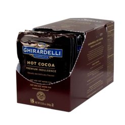 Ghirardelli Premium Double Chocolate Hot Cocoa, 22.5 Ounces, 6 Per Case | SKU: 498856 | UPC: 747599620836