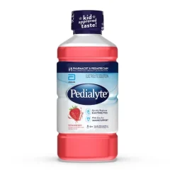 Pedialyte Strawberry 1 Liter Flavored Electrolyte Solution, 33.8 Fluid Ounce, 8 Per Case | SKU: 532178 | UPC: 070074539836