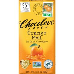 Chocolove Orange Peel Dark Chocolate Bar, 3.2 Ounces, 12 Per Box, 12 Per Case | SKU: 653160 | UPC: 716270001530