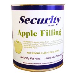Security Fat Free Apple Filling Can, 6.75 Pounds, 6 Per Case | SKU: 393643 | UPC: 089763219423