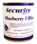 Security Blueberry Filling, 7 Pounds, 6 Per Case | SKU: 393644 | UPC: 089763219522