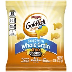 Pepperidge Farms Goldfish Xtra Cheddar Whole Grain Crackers, 0.75 Ounces, 300 Per Case | SKU: 630346 | UPC: 014100230885