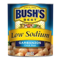 Bush s Best Low Sodium Garbanzo Beans, #10 Can - 6 Per Pack | SKU: 534661 | UPC: 039400017011