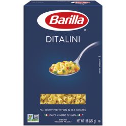 Barilla Ditalini Pasta, 16 Ounce, 16 Per Case | SKU: 428136 | UPC: 076808049589