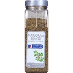 McCormick Marjoram Leaves Whole, 4 Oz Container, 6 Per Case | SKU: 393938 | UPC: 052100323220