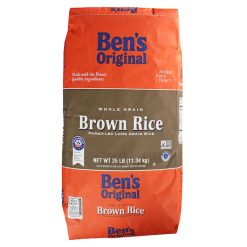 Ben s Original Whole Grain Brown Rice, 25 Pound | SKU: 744110 | UPC: 054800423682
