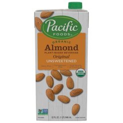 Pacific Foods Organic Original Unsweetened Almond Milk, 32 fl oz - 12 Per Case | SKU: 613883 | UPC: 052603065030