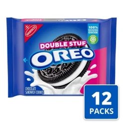 Oreo Original Double Stuf Cookies, 14.03 Ounce, 12 Packs Per Case | SKU: 758360 | UPC: 044000060138