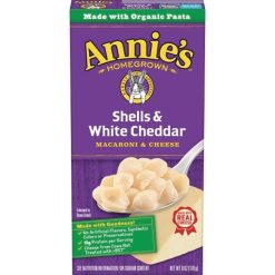 Annies Shells and White Cheddar Mac and Cheese, 6 Ounces, 12 Per Case | SKU: 629018 | UPC: 013562000043 | GTIN: 10013562000040