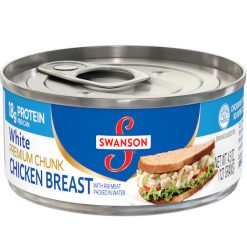 Swanson Chicken White Chunk, 4.5 Ounces, 24 Per Case | SKU: 344910 | UPC: 051000023797