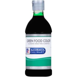 McCormick Culinary Green Food Coloring, 16 oz, 6 Per Case | SKU: 394091 | UPC: 052100306476