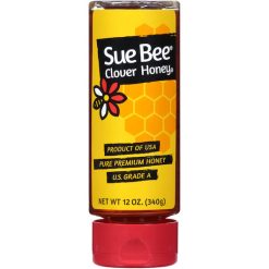 Sue Bee Cylinder Honey Bottle, 12 Ounce, 12 Per Case | SKU: 436359 | UPC: 018700000261