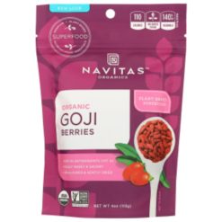 Navitas Organics Organic Goji Berries, 4 Ounces, 12 Per Case | SKU: 719386 | UPC: 858847000812