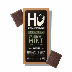 Hu Crunchy Mint Dark Chocolate Bar 2.1 Oz, 24 Per Pack | SKU: 740285 | UPC: 850180006026