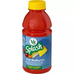 V8 Splash Fruit Medley Juice, 16 Fluid Ounces, 12 Per Case | SKU: 410658 | UPC: 051000146632